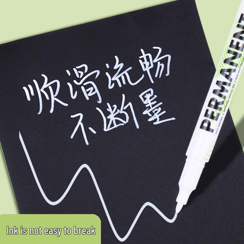Weißer kleiner Markerstift für Werbung, Reifen-Ausbesserung, DIY-Alben & Graffiti