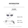Women's Metal Full Frame Personalized Polygonal Sunglasses Luxury UV Resistant Glasses Street Photography Walk The Show