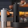 Manual Coffee Grinder with Ceramic Burr, Adjustable Hand Coffee Bean Grinder, Portable Stainless Steel Coffee Mill for Home, Office & Travel
