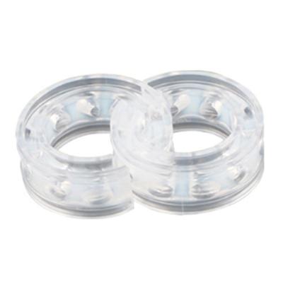 2 Stück Transparenter Auto Stoßdämpfer Pufferkleber für Federweg Federweg 23/27mm Auto Stoßdämpfende Gummiunterlage