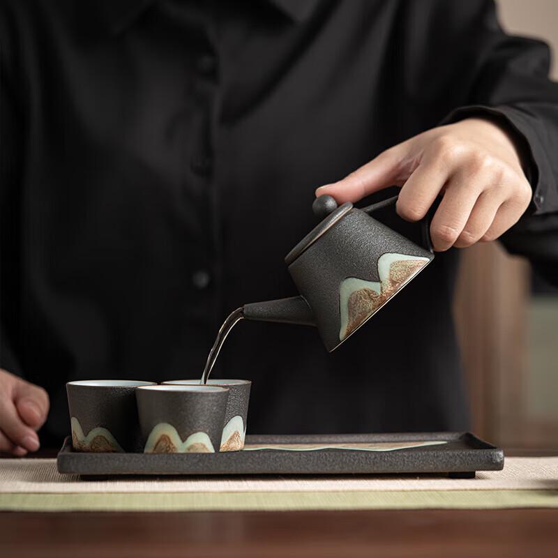 SUSHI CERAMICS Hand-painted Ceramic Tea Set