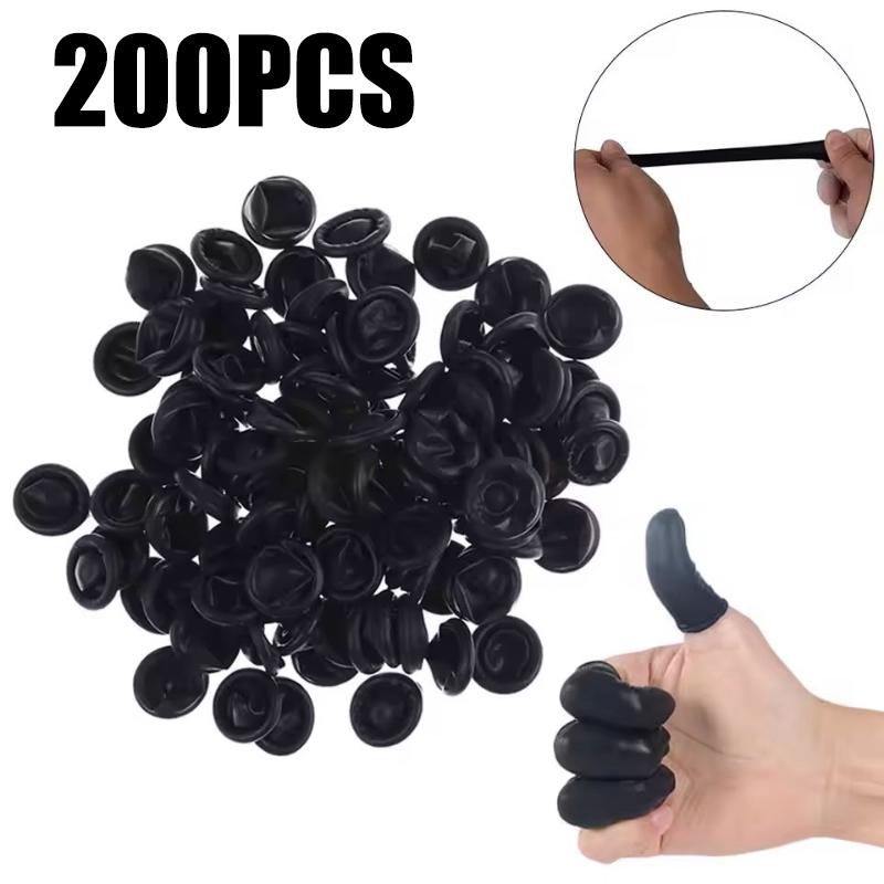 11-111pc Rubber Finger Protector Covers Fingertips Protector Gloves Disposable Latex Finger Cot Electronics Pottery Protect Tool