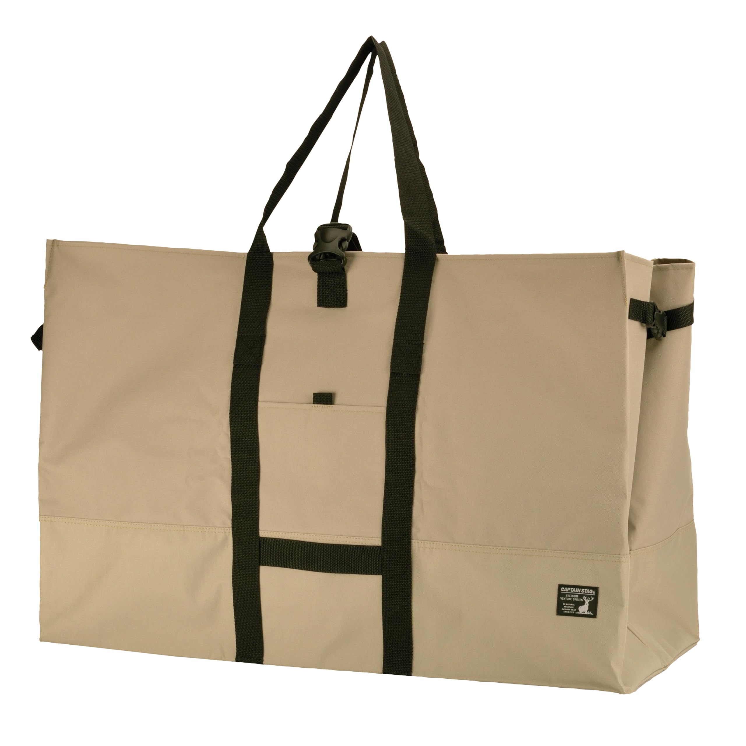 

Captain Stag Outdoor Large Storage Tote Big Bag with Storage Case and Khaki (CAPTAIN STAG) Bag, Buckle, 170L, & Black, UE-669