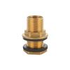 1/2 Stück Messing Gewindeverbindungsstücke Mit Gummidichtungen G3/8" x G1/2" Für Regentonnen Tanks Und Behälterinstallationen