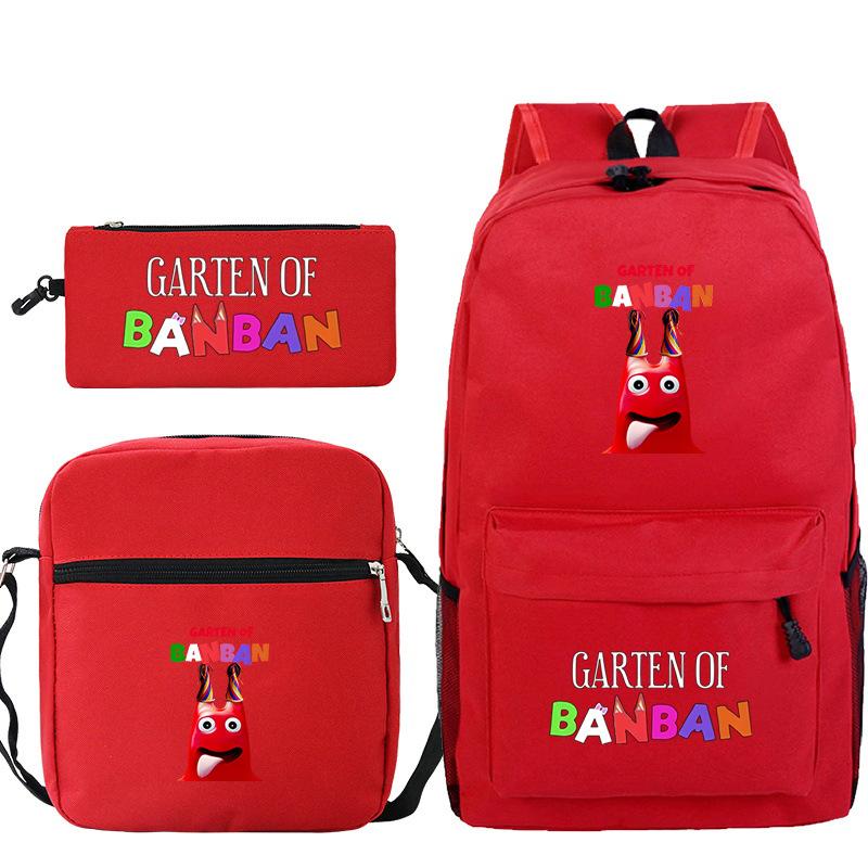Spotted Garden Primary School Bag Shoulder Bag Pencil Bag Three-piece Set