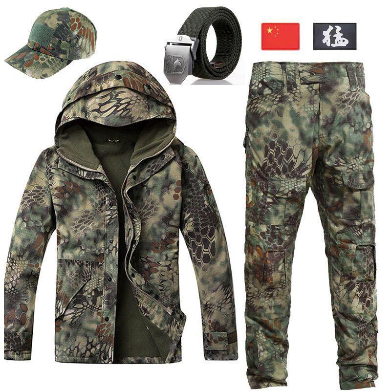 Survêtement Chaud Polaire Homme - Combinaison Manteau/pantalon Pour Pêche, Travail, Chasse, Extérieur