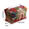 Skin-Friendly Desktop Tissue Bag Polyester Car Tissue Holder Creative Floral Paper Bag  Restaurant