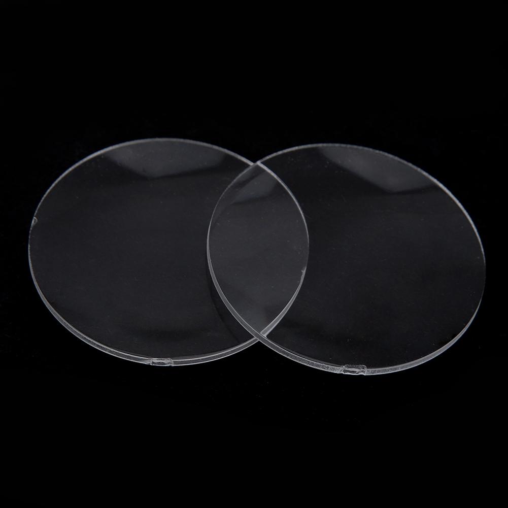 2pcs 50mm Diameter Acrylic Magnifying Glass Lens Reading Magnifier Lens Replacement