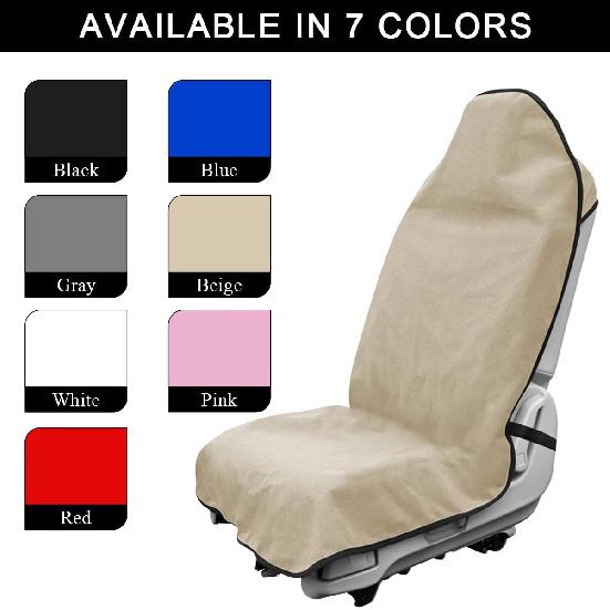Waterproof Car Towel Seat Cover, Sweating Non-Slip Premium Towel Carseat Cover Protector, Universal Soft Machine Washable Car Truck SUV Front Seat