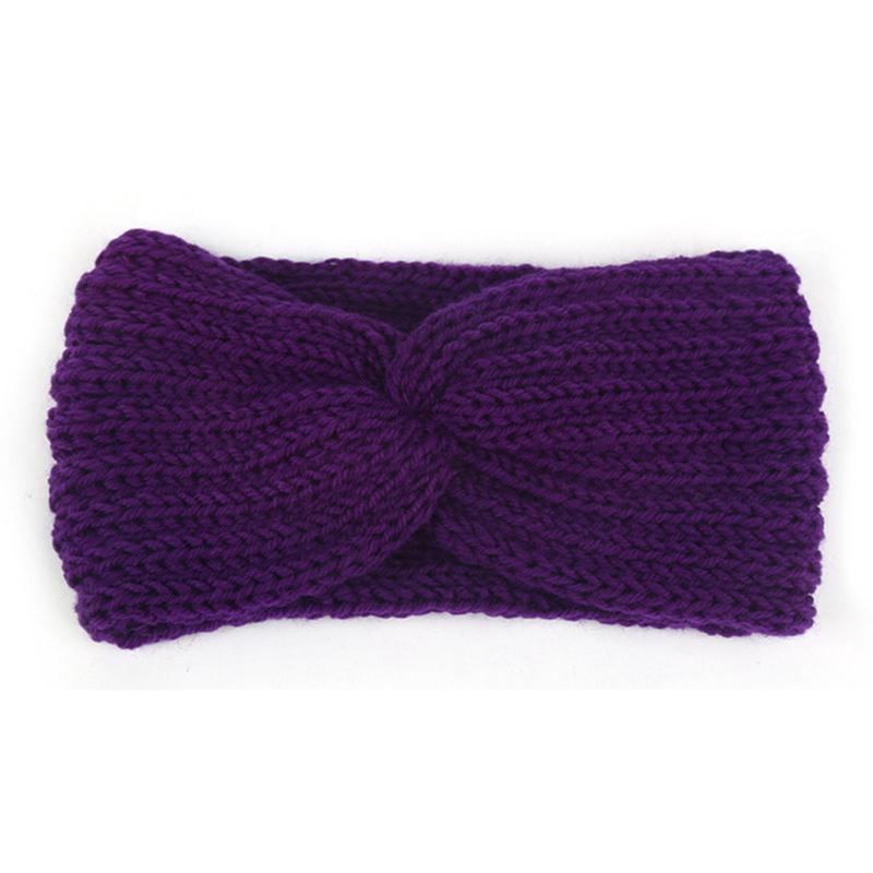 Bandeau Tressé Nœud Tête Croisée pour Femmes Automne Hiver Filles Accessoires Cheveux Couvre-chef Bandeau Élastique Accessoires Cheveux
