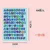 Loose-Leaf Notebook Handwritten Labels Indicate White And Blue Color Stickers Letter Stickers Sticky Notes Index Stickers