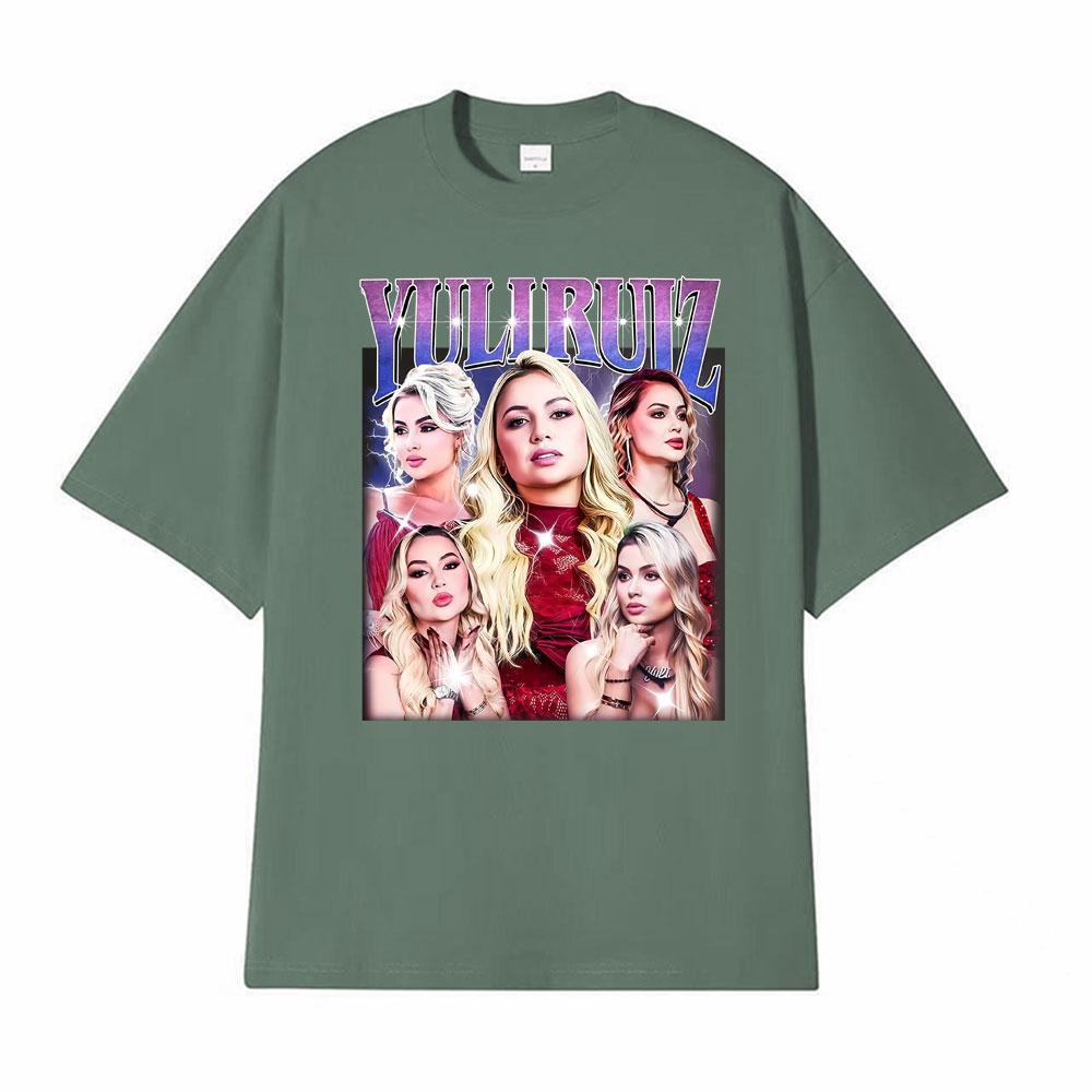 

Yuli Ruiz Unisex Vintage Style Printed T Shirts Unisex Women Harajuku Fashion Hot Sale T Shirt Cotton Oversized T-shirts Streetwear 4XL