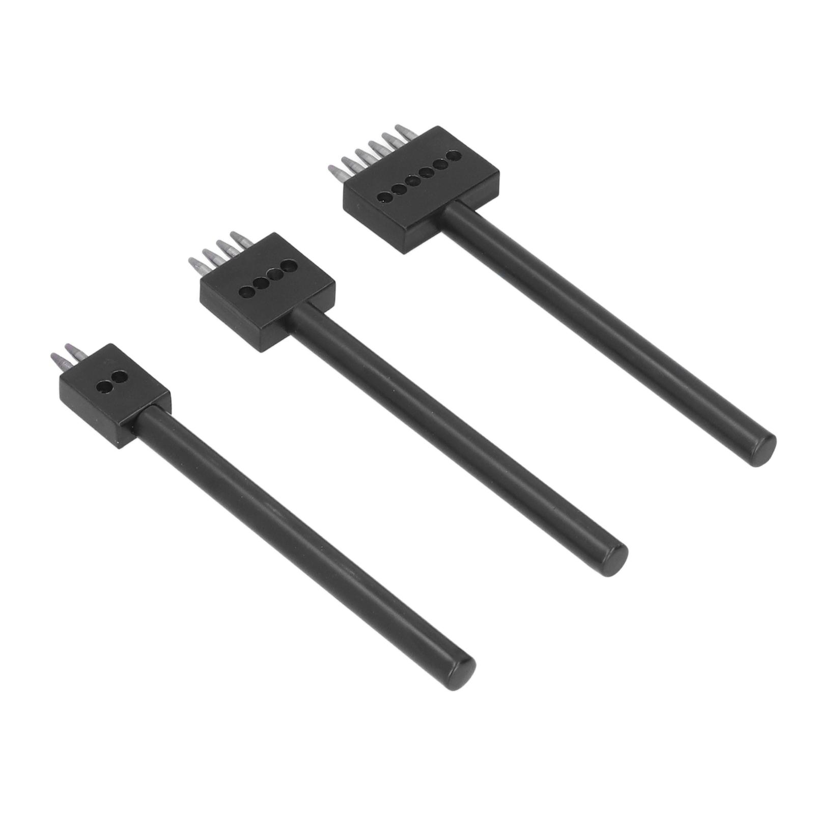 

Набор инструментов для перфорации 3 шт., разные размеры, профессиональный дизайн, антикоррозийный, высокая твердость, сделай сам, кожаный ряд 4mm