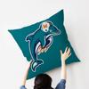 M-Miami D-Dolphins Cushion Cover Decorative Pillow Sofa Home Decor Case Pillow Cases