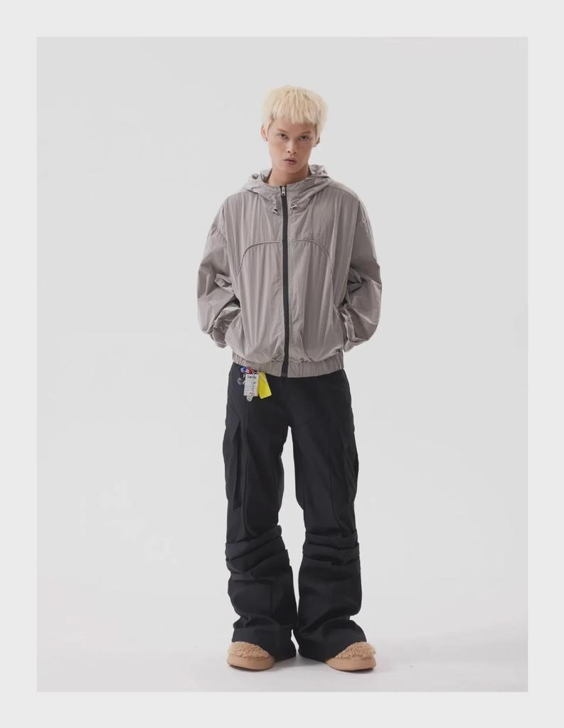 Niche Retro Wide-Leg Flared Workwear Pants - Cleanfit American Loose Commuter Trousers