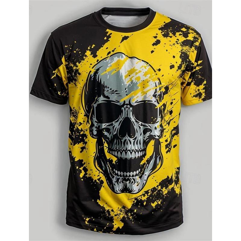 Men's Vintage Isle of Man Tt Motorcycle 3D Printed T-Shirt Personality Street Men's T-Shirt Fitness Oversized T-Shirt