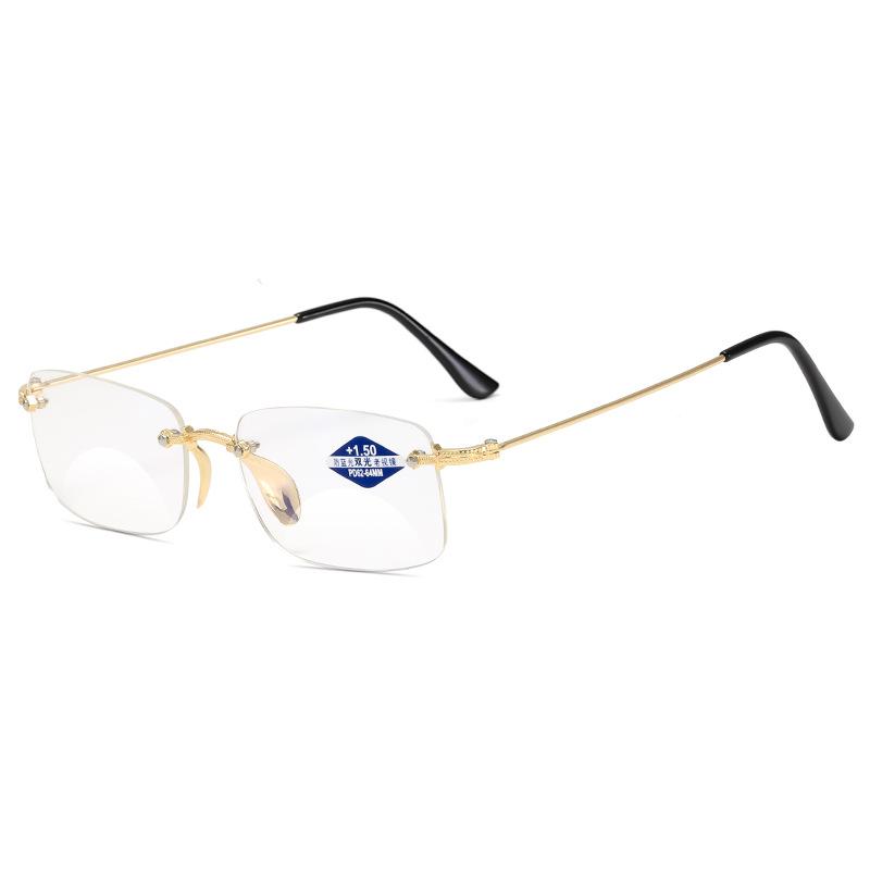 Men'S Reading Glasses Anti Blue Light Resistant Bifocal Glasses Near And Far Degrees 1.0 To 4.0