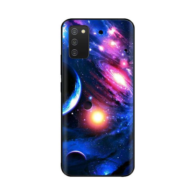 For Samsung A03s Case Silicone Soft Space Wolf Phone Cover For Galaxya03s A 03s A03 S Case 6 .5 Inch Tpu Bumper Fundas Painted