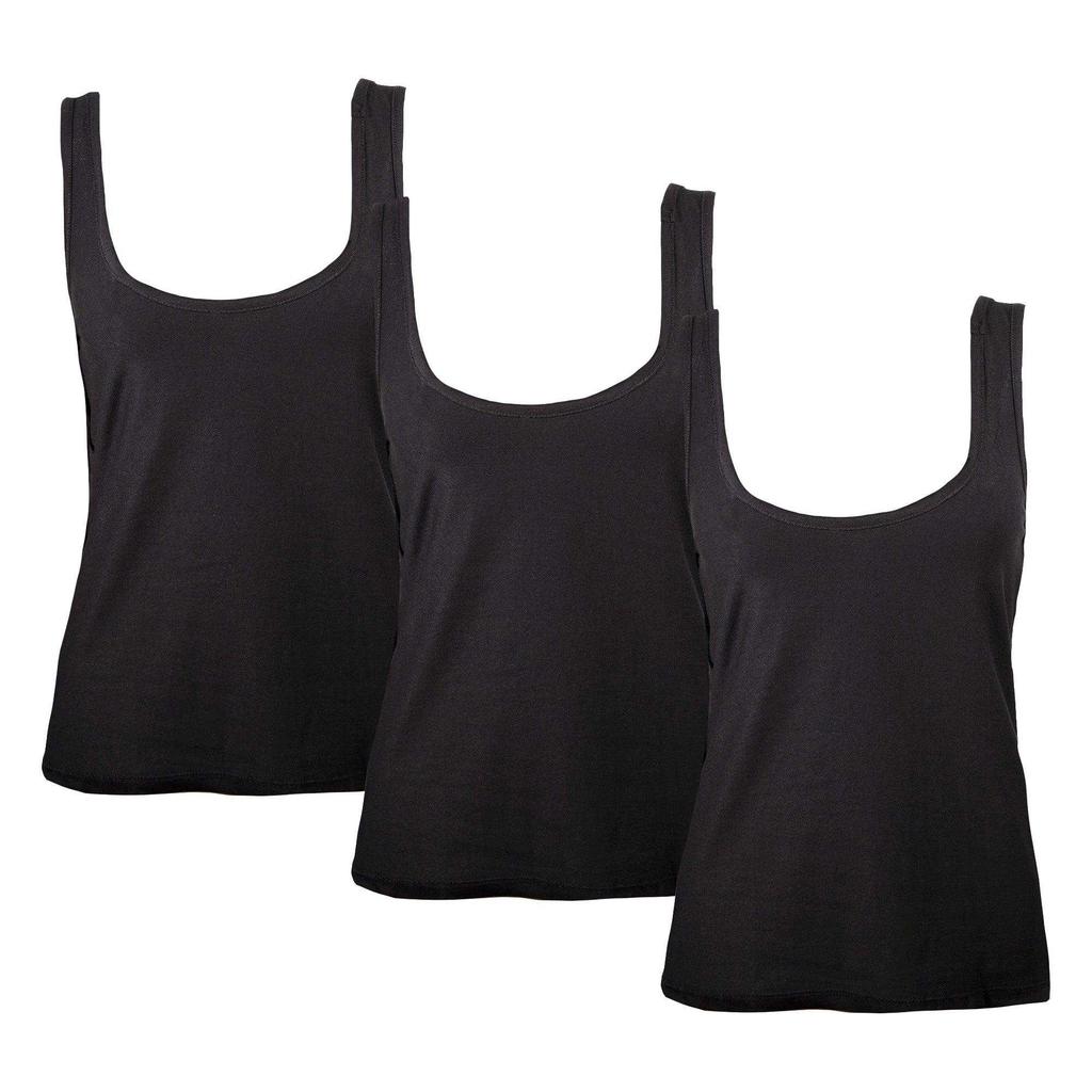 Keanu Womens/Ladies Cotton Blend Vest Top (Pack of 3)