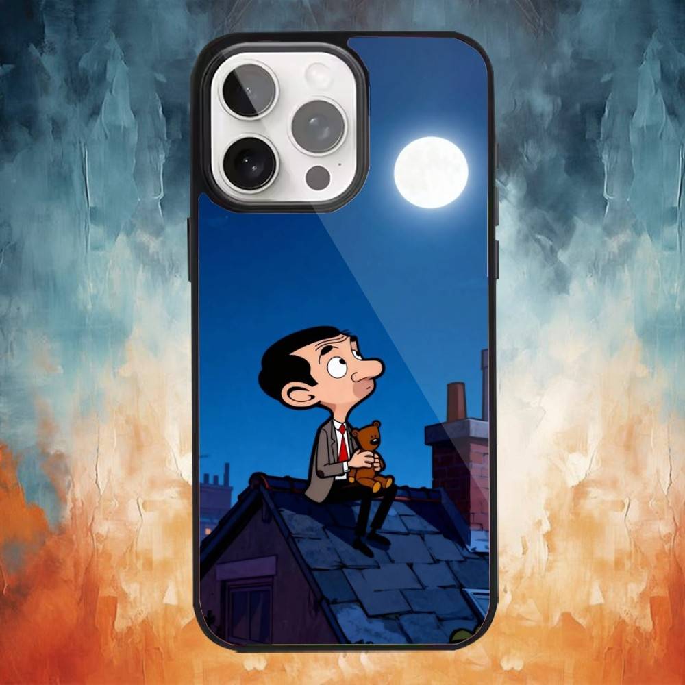 Mr Bean wallpapers Telefoonhoesje Voor iPhone 17,16,15,14,13,12,Plus,Pro,Max voor Magsafe Magnetisch Draadloos Opladen