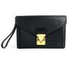 M52612 Epi Pochette Serie Dragonnes Clutch Bag with Strap Black