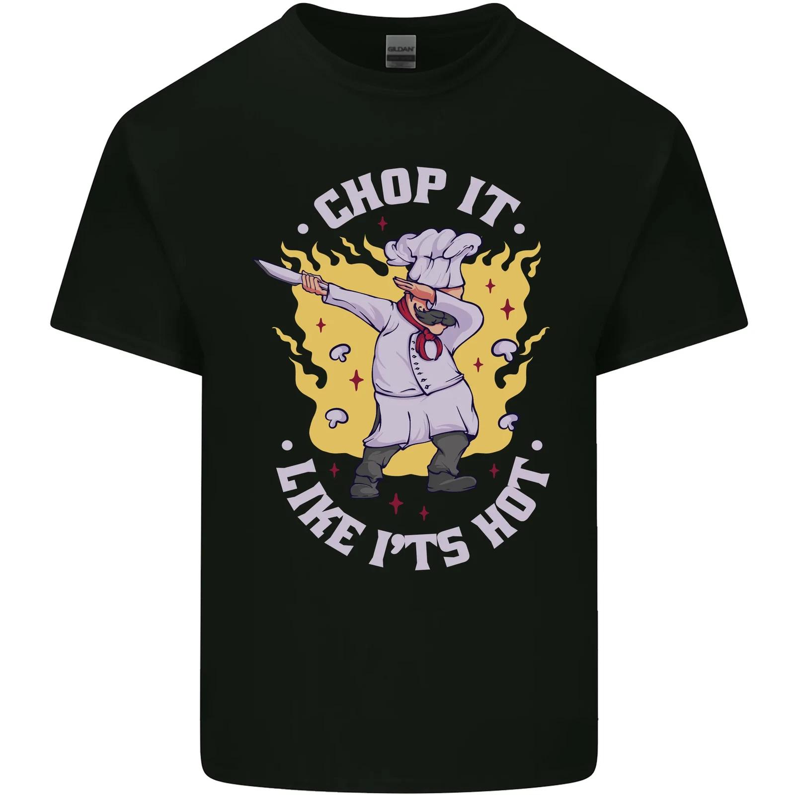 

Chop It Like Its Hot Funny Chef Cook BBQ Kids T-Shirt Childrens 4XL