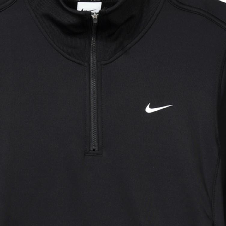 Nike Therma-Fit One Printed Stand Collar Half-Zip Casual Long Sleeve Sweatshirt Women Sweatshirt Black FB5170-010