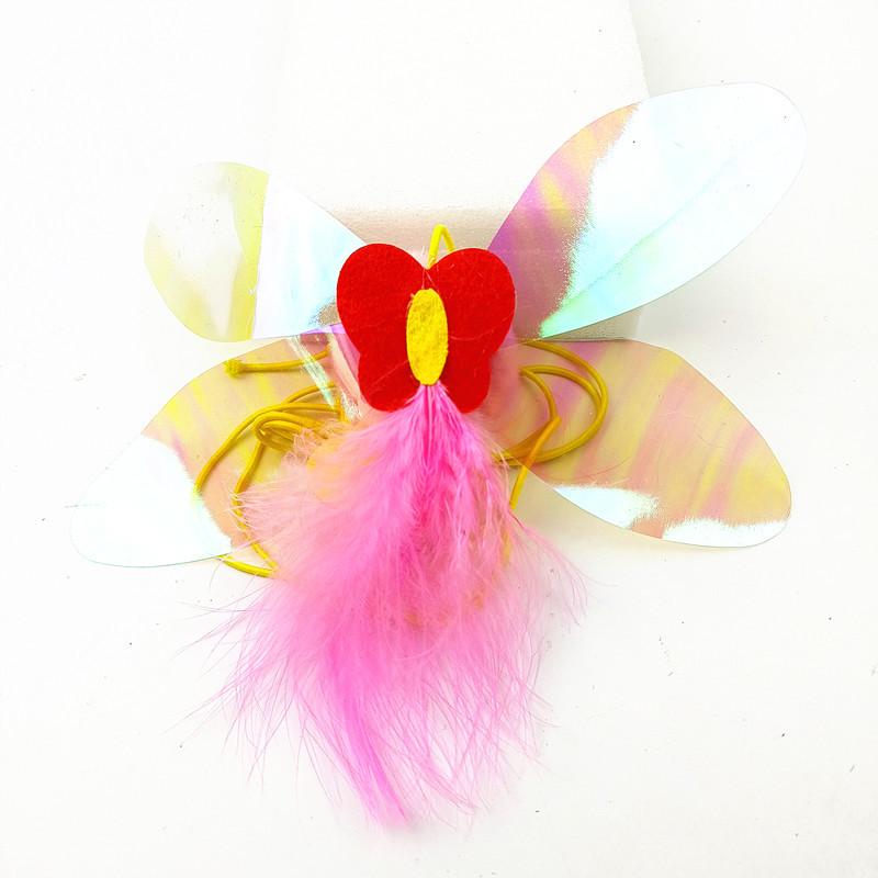 Swing Cat Teasing Toy Elastic Hanging Caterpillar Mouse Teasing Cat Stick Cat