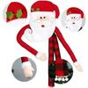 2026 Christmas Tree Topper Star Santa Hat Decoration Set Mini Ornaments for Xmas Holiday Home Decor Party Supplies Gift