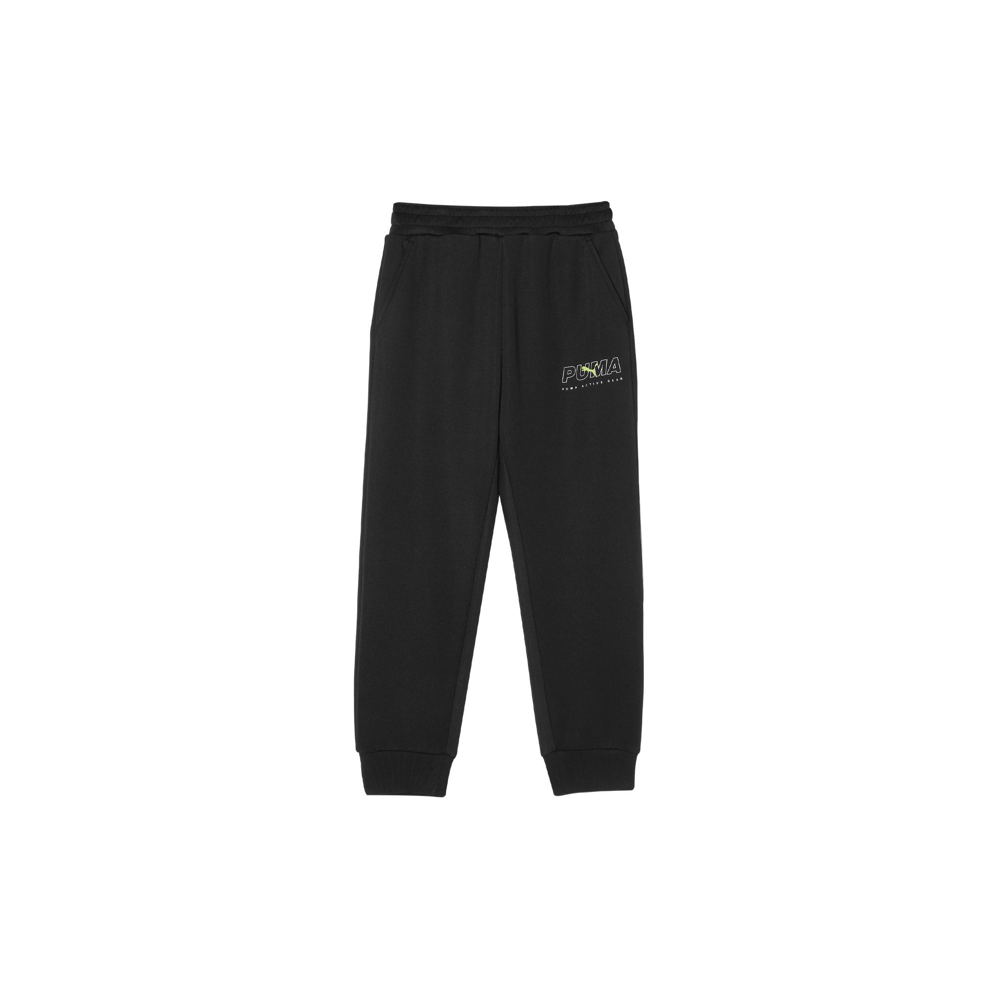 Puma Трикотажные спортивные штаны Детские штаны Черный 950126-01 130