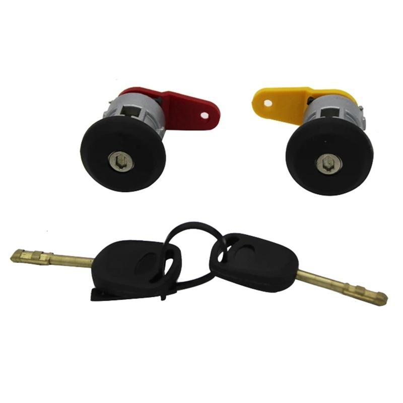 Car Left and Right Ignition Switch Door Lock Start Switch Car Door Lock for Ford Fiesta COURIER ESCORT KA