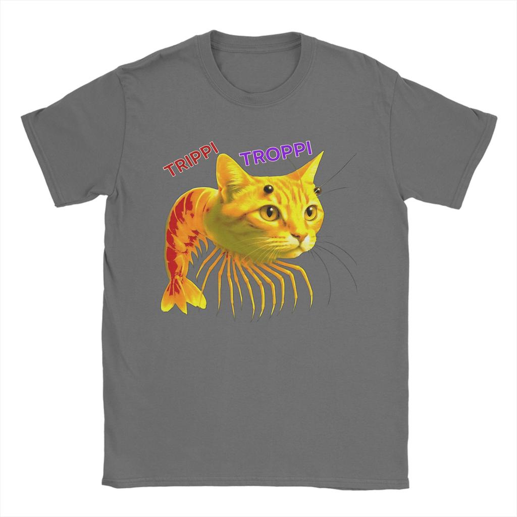 Trippi Troppi  Italian Brainrot Unisex T Shirt  Unique Tees Short Sleeve O Neck T-Shirts Pure Cotton Plus Size Tops