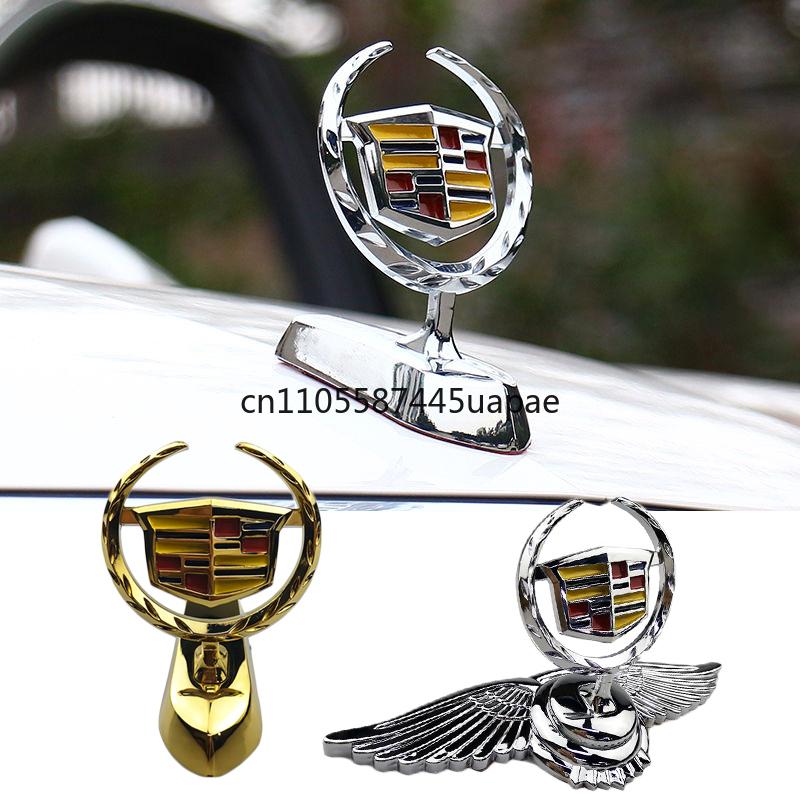 Chromový znak na kapotu auta Znak Kapota Samolepka pro Cadillac CTS BLS Escalade Seville Tiburon SLS XTS XT6 CT6 Logo pro úpravu auta