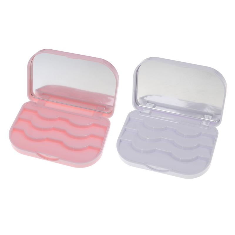 Makeup False Eyelashes Storage Organizer Box Travel Lashes Holder Case Container