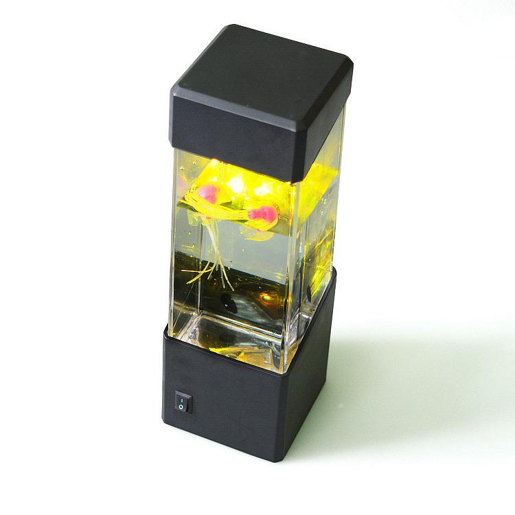 Seven-Color LED Jellyfish Lamp: Color-Changing Night Light & Creative Home Decor.
