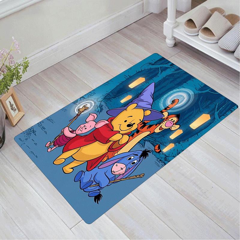 

1pc Winnie The Pooh Pattern Area Rug Soft Flannel Floor Mat for Living Room,Office,Bedroom and Carpet,Sofa Coffee Table Floor Mat 60cm by 90cm