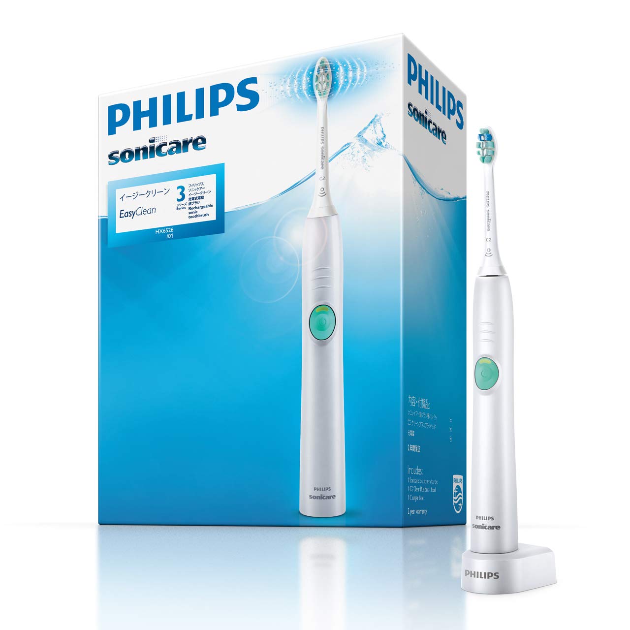 

Электрическая зубная щетка Philips Sonicare Easy Clean белая [модель 2016 года] HX6551/01 белый