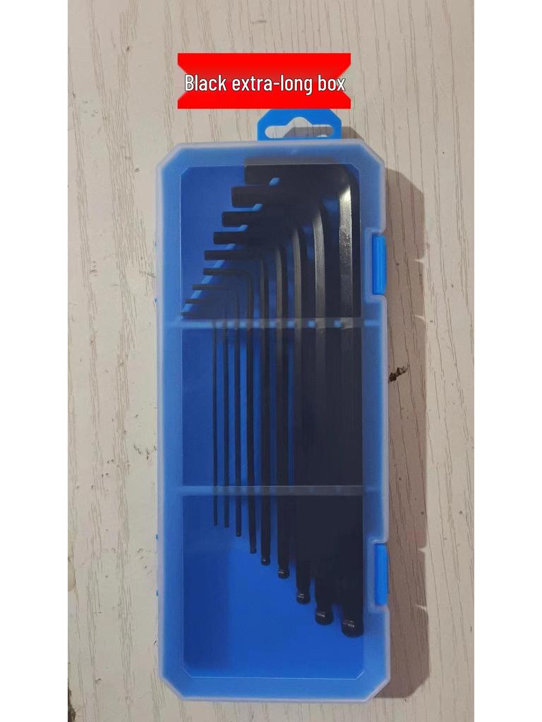 Hexagon Screwdriver and Wrench Set - 6-Piece Internal Angle and Plum Hex Keys