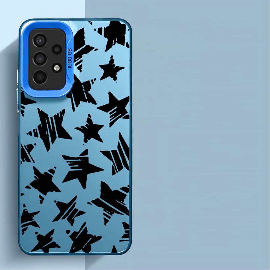 Five Pointed Star Phone Case for Samsung Galaxy A14 A13 A15 A23 4G A34 A33 A53 A24 A54 A35 A55 5G A11 A12 Capa Cover