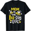 Mom of the Bee-Day Girl Birthday Party Matching Family Women Cotton Men T Shirt
