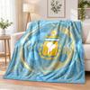 Argentina Football Printed Flannel Blanket Warm Comfort Bed Throw For Indoor Home Decoration