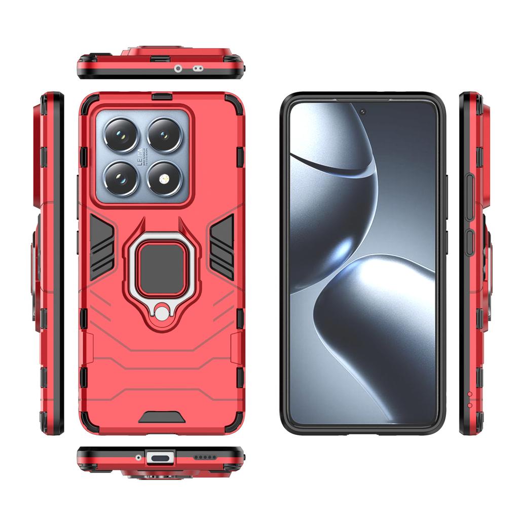 For Xiaomi 14T Pro Case PC+TPU Protective Phone Cover with Ring Kickstand