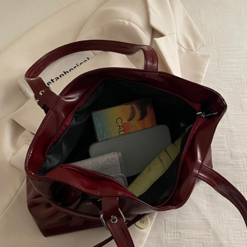 Large Capacity Women's Shoulder Bag Tote Commuter Bag Simple Vintage Cross-Border Style Bag Versatile Sensation