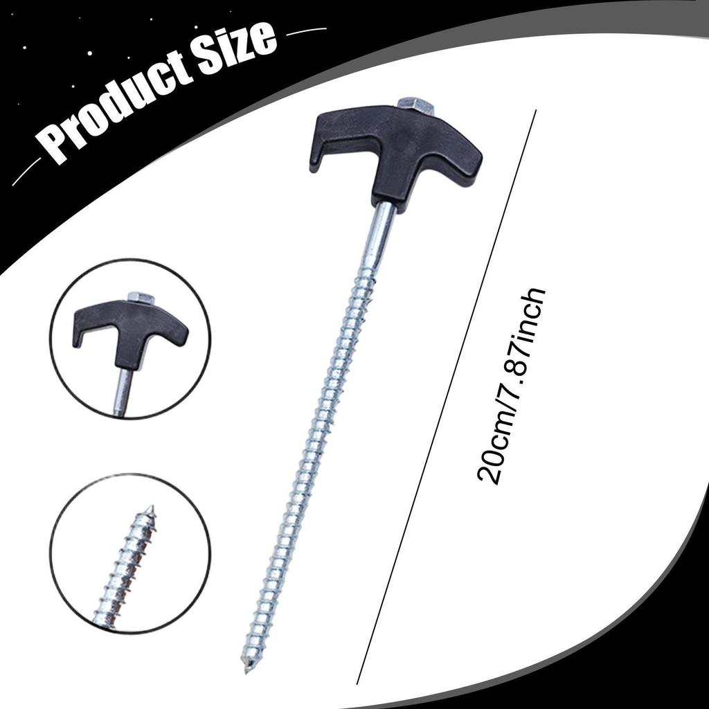 4x Tent Stakes Fixing Nails Sturdy Accessories Camping Equipment Ground Anchors Canopy