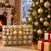 PVC Christmas Ornament Ball Set, 100pcs, Mixed Sizes