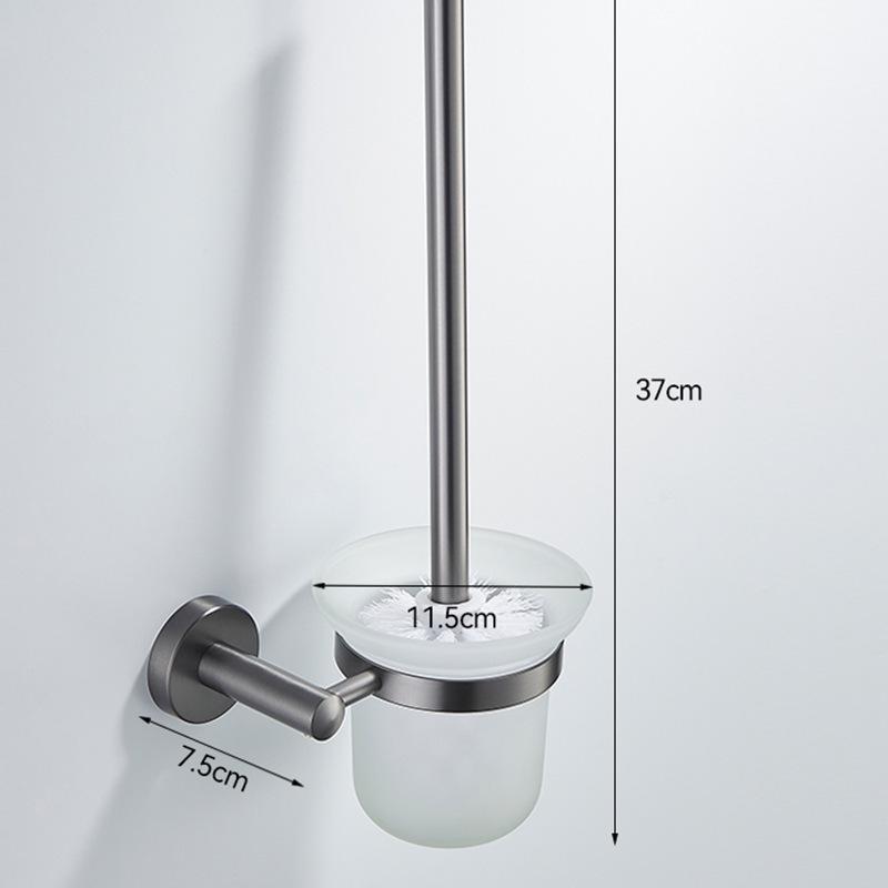 Stainless Steel Bathroom Towel Rack Set with Mirror Shelf & Nail-Free Installation