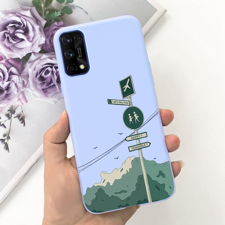 For Realme 7 5G Case RMX2111 Cover New Fashion Flower Girls Painted Funda Soft TPU Cases For Realme 7 Pro Realme7 RMX2155 Bumper