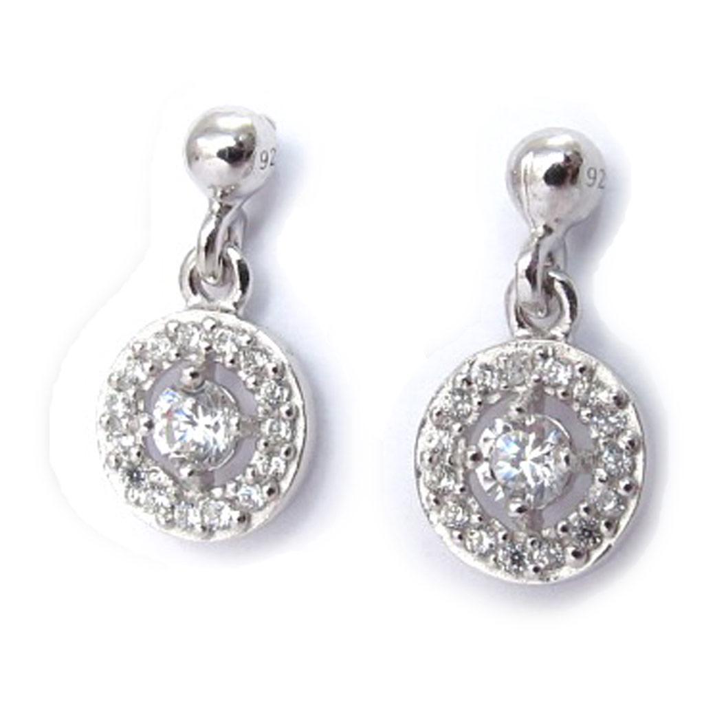 Les Trésors De Lily [J9388] - Silver 'Déesse' Silver Earrings (rhodium-plated) - 14x7 Mm