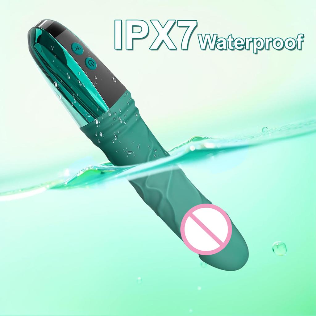 Silicone Vibrating Massager Vagina G-spot Stimulator Female Masturbator Adult Sexy Toys 12 Vibrating Modes IPX7 Waterproof for Woman Masturbation