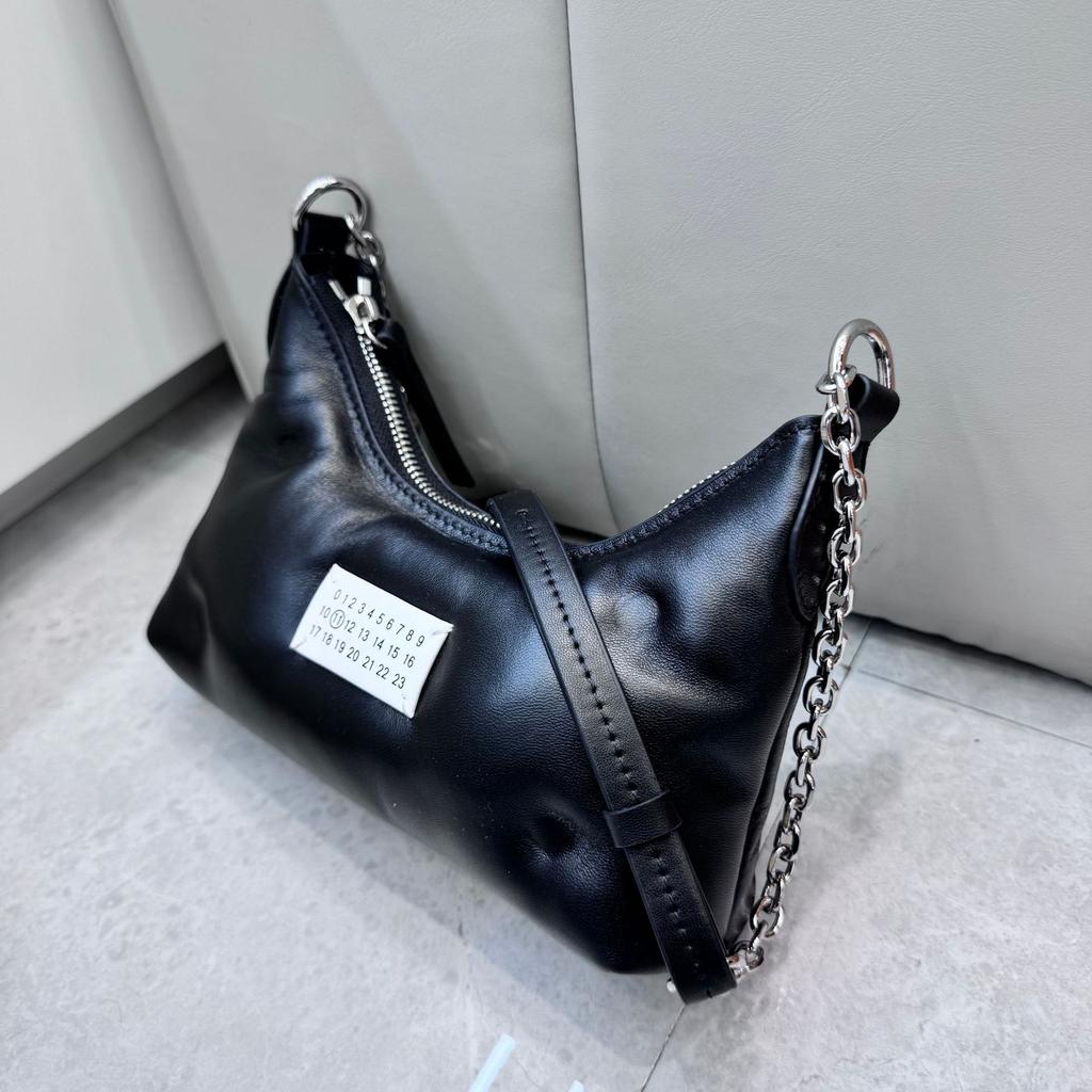 2025 Cross-border Fashion Sheepskin Pillow Bag, Underarm Bag, High-end Cloud Bag Chain, Single Shoulder Messenger Bag, Bag for Women